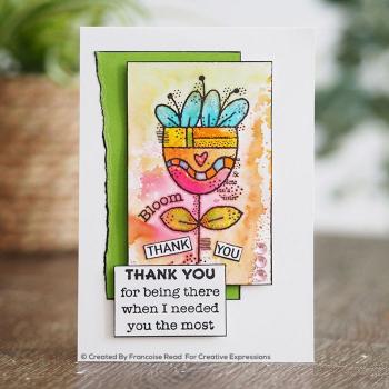 Woodware Colourful Greetings  Clear Stamps - Stempel 