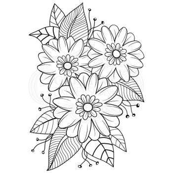 Woodware Passion Flower  Clear Stamps - Stempel 