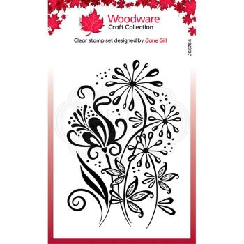 Woodware Curly Petals  Clear Stamps - Stempel 