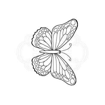 Woodware Mini Wings Marsh Fritillary Clear Stamps - Stempel 