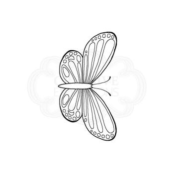 Woodware Mini Wings Common Blue Clear Stamps - Stempel 
