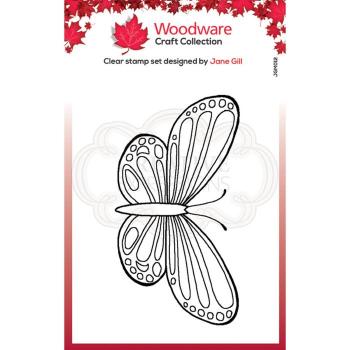 Woodware Mini Wings Common Blue  Clear Stamps - Stempel 