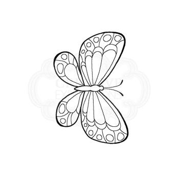 Woodware Mini Wings Marbled White Clear Stamps - Stempel 