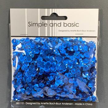 Simple and Basic " Blue Sequin Mix " - Pailetten