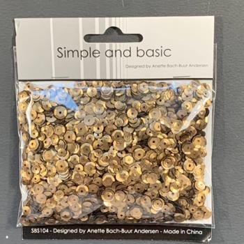 Simple and Basic " Bronze Sequin Mix " - Pailetten