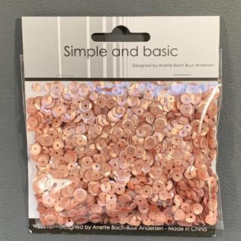 Simple and Basic " Rosegold Sequin Mix " - Pailetten