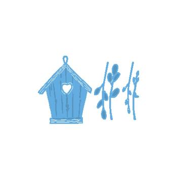 Marianne Design   Creatables Präge- und Stanzschablone Weiden - Vogelhaus