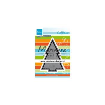 Marianne Design   Craftables Präge- und Stanzschablone Kreuzstich Weihnachtsbaum
