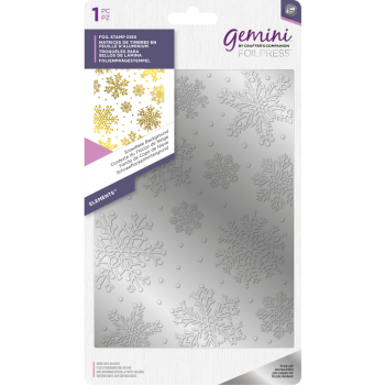 Gemini Foil Stamp Elements Snowflake Background - Hotfoil - 