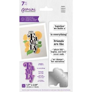 Gemini Family Stamp & Die - Stempel & Stanze 
