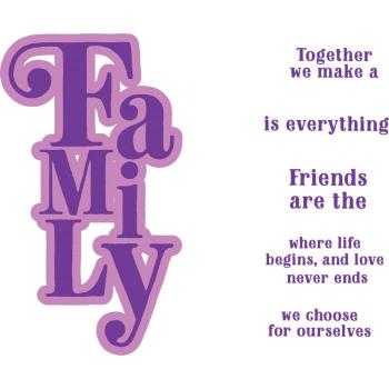 Gemini Family Stamp & Die  - Stempel & Stanze 