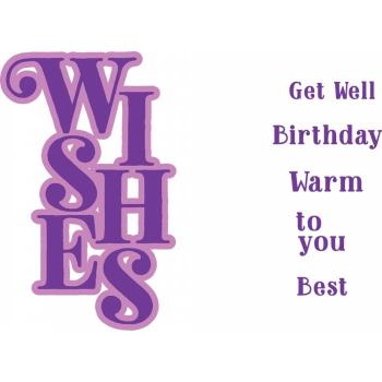 Gemini Wishes Stamp & Die  - Stempel & Stanze 