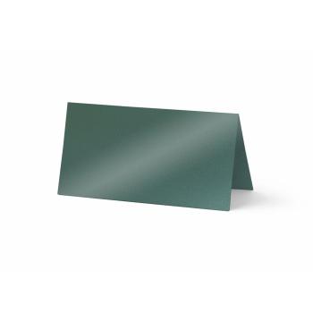 Tischkarte - Platzkarte 9 x 5 cm 250g/m² in metallic-grün