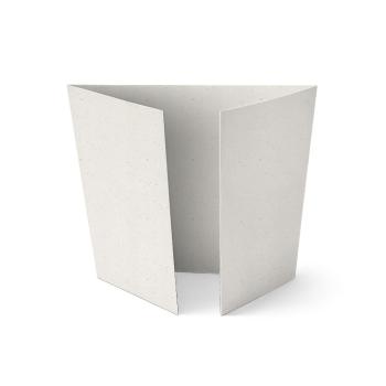 Altarfalz-Karte quadratisch (14,8x14,8cm) 250g/m² in recycling bermgras
