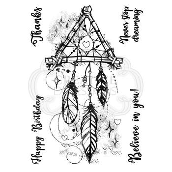 Woodware Set Dream Catcher  Clear Stamps - Stempel 
