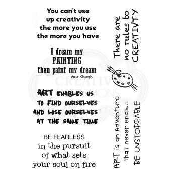Woodware Set Creative Qoutes  Clear Stamps - Stempel 