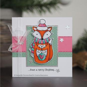 Woodware Foxy Christmas  Clear Stamps - Stempel 