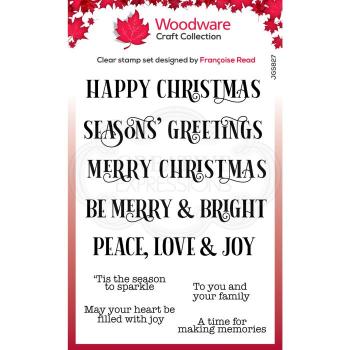 Woodware Christmas Sparkle  Clear Stamps - Stempel 