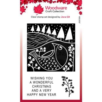 Woodware Chubby Robin Clear Stamps - Stempel 