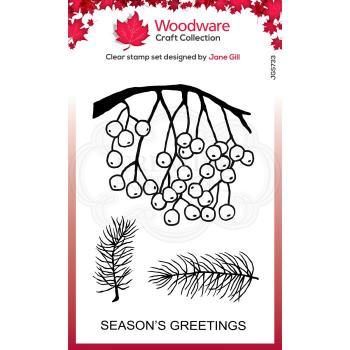 Woodware Hanging Berries  Clear Stamps - Stempel 