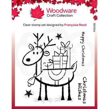 Woodware Rudolph Pressies  Clear Stamps - Stempel 
