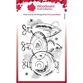 Woodware Three Baubles  Clear Stamps - Stempel 