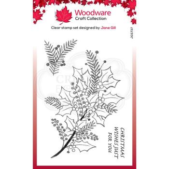 Woodware Sketchy Sprigs  Clear Stamps - Stempel 