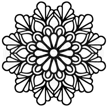Woodware  - Stencil Teardrop Mandala - Schablone