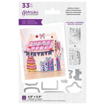 Gemini Birthday Parade Stamp & Die - Stempel & Stanze 