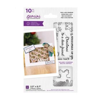 Gemini Peek-A-Boo Reindeer Stamp & Die - Stempel & Stanze 