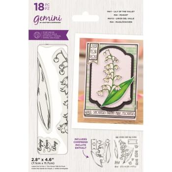Gemini May Lily of the Valley Stamp & Die - Stempel & Stanze 