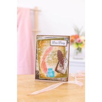Crafters Companion - Vintage Diary Adorning Sentiments  - Clear Stamps