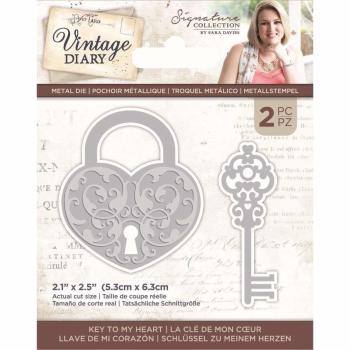 Crafters Companion - Vintage Diary Key to my Heart Dies - Stanze