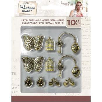 Crafter's Companion Vintage Diary Metal Charms (10 pcs)