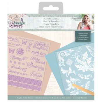 Crafters Companion -Vintage Lace Rub Ons- 