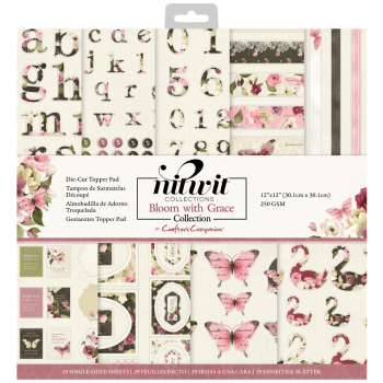 Crafters Companion - Bloom with Grace - 12" Paper Pack