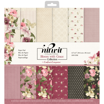Crafters Companion - Bloom with Grace - 12" Paper Pack