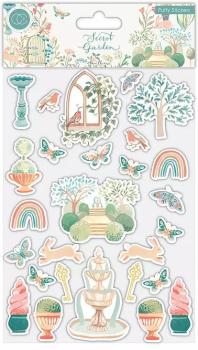 Craft Consortium Secret Garden Puffy Stickers  - 