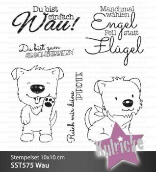 Kulricke Stempel "Wau" Clear Stamp Motiv-Stempel