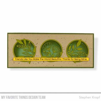 My Favorite Things Die-namics "Slimline Stitched Circle Trio" | Stanzschablone | Stanze | Craft Die
