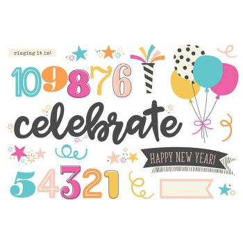 Simple Stories Simple Pages Pieces Happy New Year (15904)   -  Stanzteile