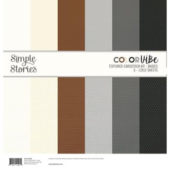 Simple Stories Color Vibe - Basics - Textured Cardstock 12x12 Inch