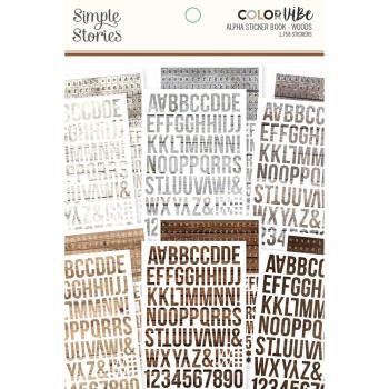 Simple Stories - Color Vibe - Woods - Alpha Sticker Books