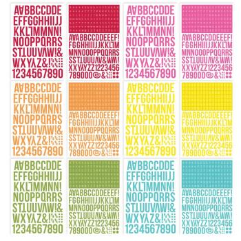 Simple Stories - Color Vibe - Brights - Alpha Sticker Books