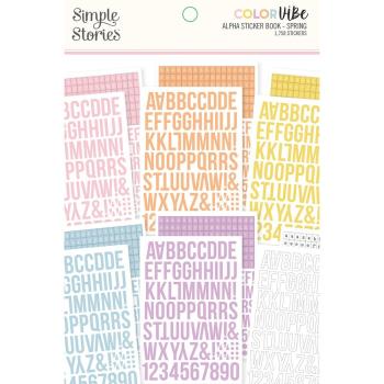 Simple Stories - Color Vibe - Spring - Alpha Sticker Books