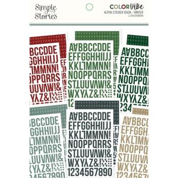 Simple Stories - Color Vibe - Winter - Alpha Sticker Books