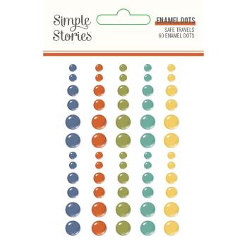 Simple Stories   Safe Travels  Enamel Dots