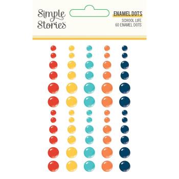 Simple Stories   School Life  Enamel Dots