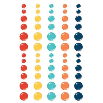 Simple Stories   School Life  Enamel Dots