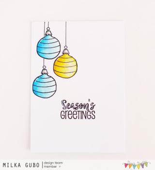 Janes Doodles " Deck the Halls" Clear Stamp - Stempelset